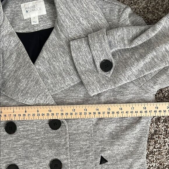 MARKET AND SPRUCE Korben Knit Trench Jacket in Size S - Picture 12 of 13